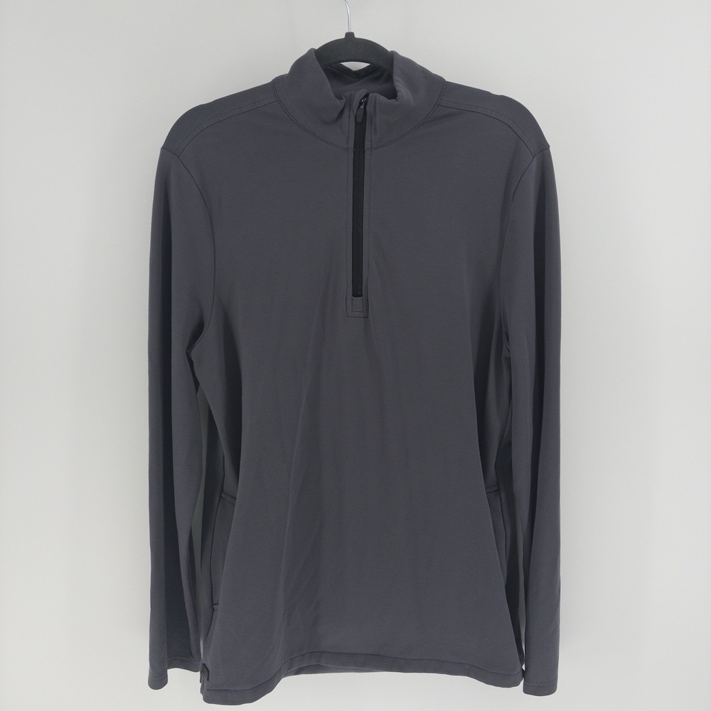 Cuts Clothing Mens 1/4 Zip Pullover Medium Gray Golf Performance